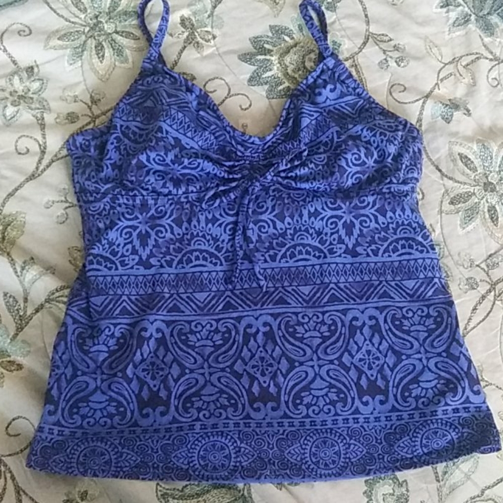 EUC Lands End Tankini Top, size 8